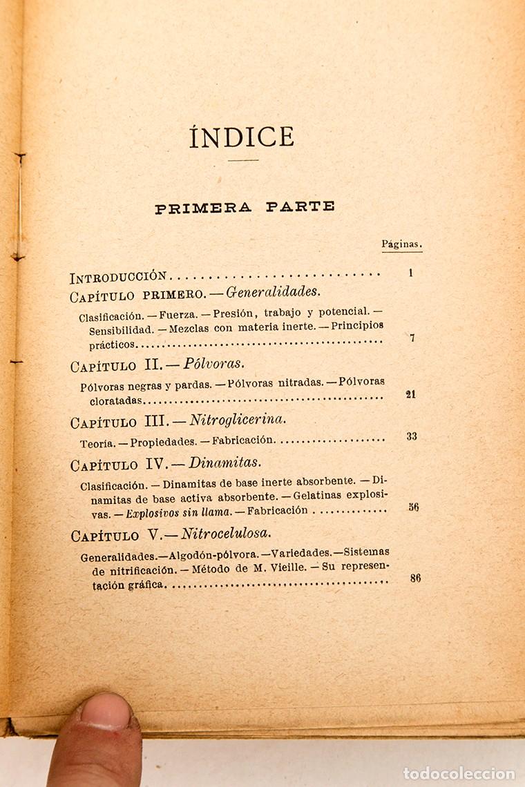 Libros antiguos: MANUAL DE EXPLOSIVOS - SEVERO GOMEZ - 1907 - Foto 12