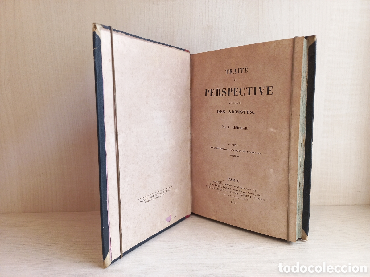 Libros antiguos: Trait&eacute; de perspective a lusage des artistes. Adhemar. 1846. - Foto 4