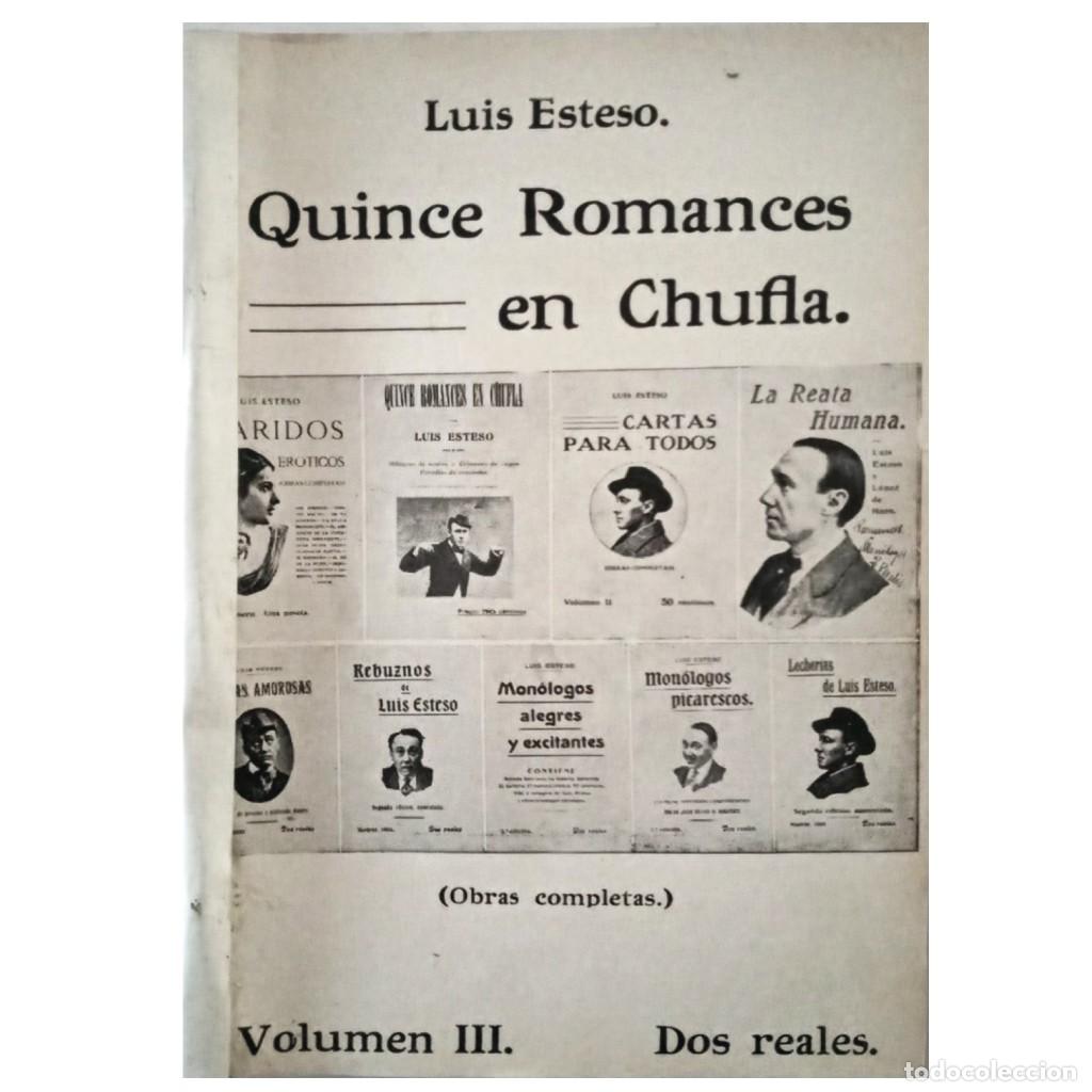Libros antiguos: QUINCE ROMANCES EN CHUFLA. Esteso, Luis - Foto 1