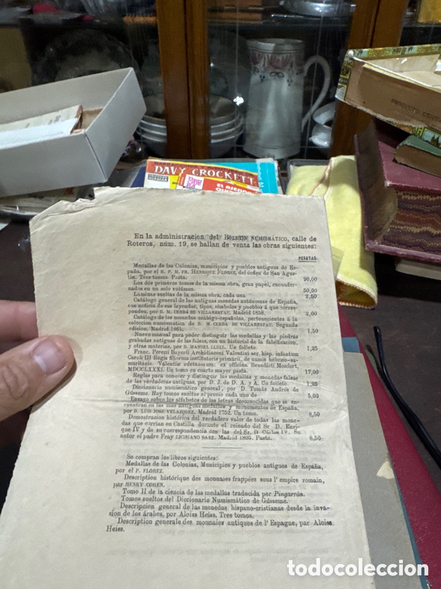 Libros antiguos: Bolet&iacute;n numism&aacute;tico de Valencia, 1871 - Foto 4