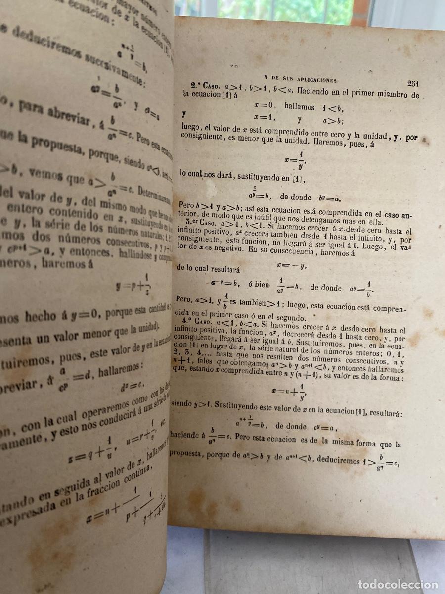 Libros antiguos: LECCIONES DE ALGEBRA . CIRODDE - Foto 5