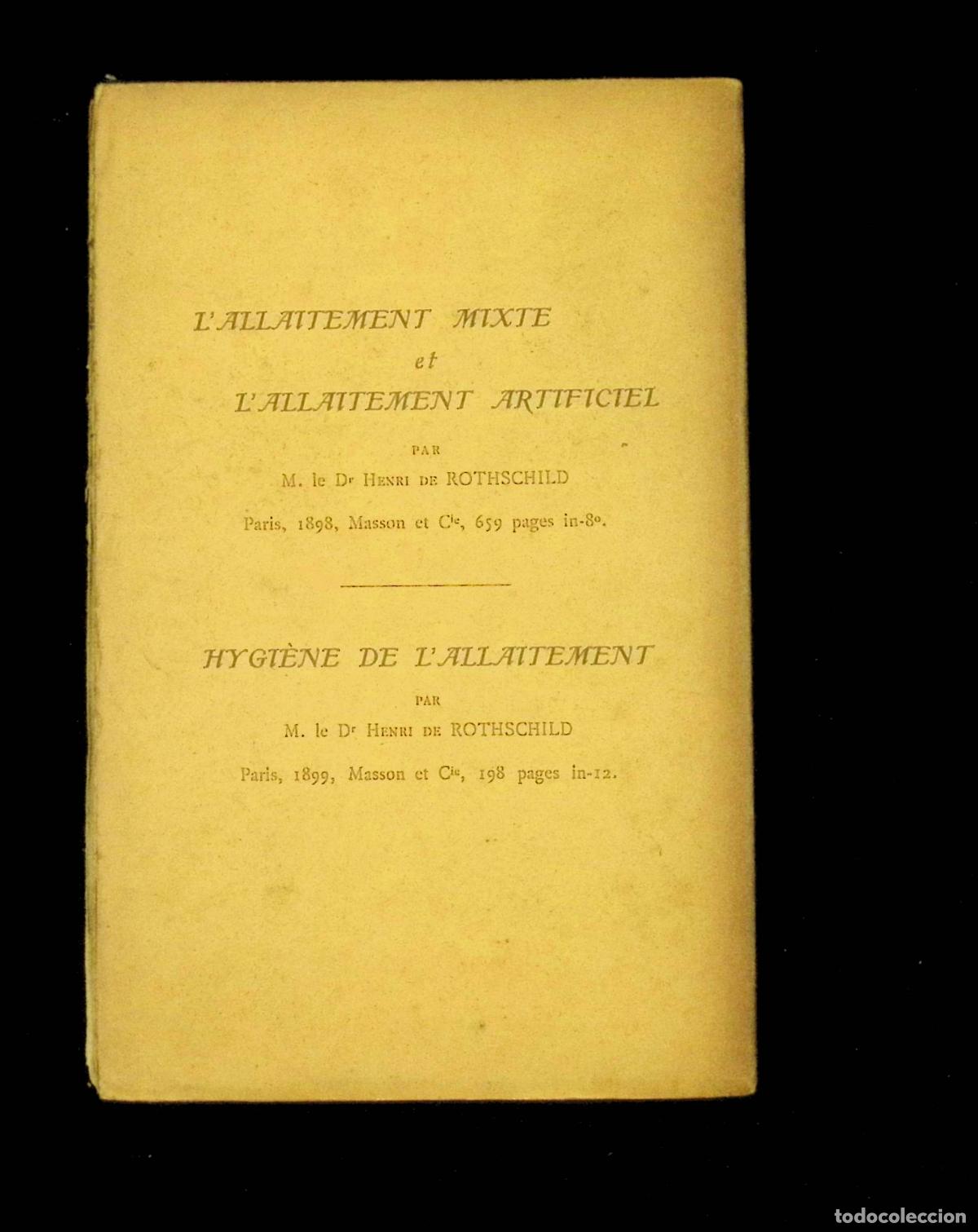 Libros antiguos: PASTEURISATION ET ST&Eacute;RILISATION DU LAIT. - ROTHSCHILD, Henri de. 1901. - Foto 6