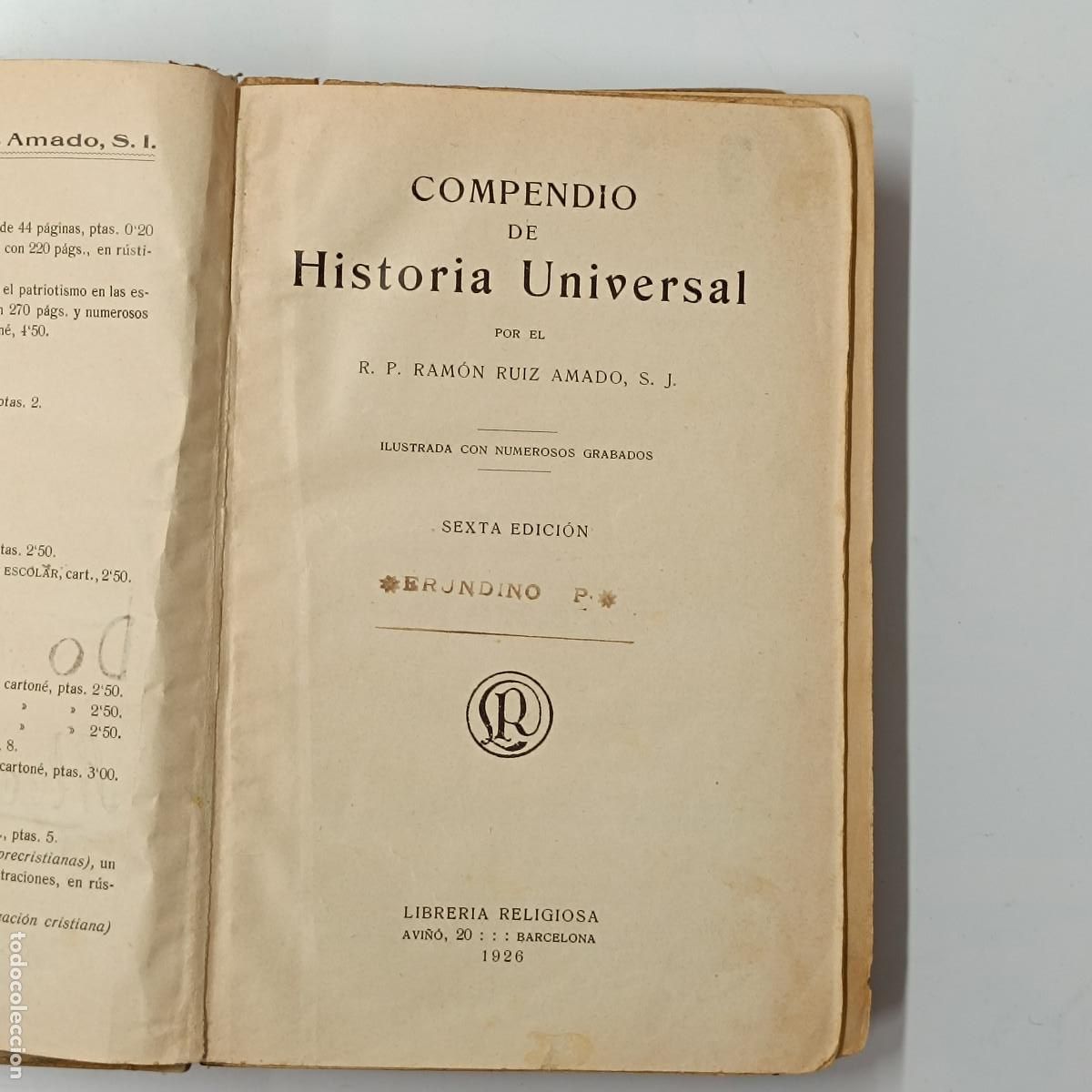 Libros antiguos: LIBRO COMPENDIO DE HISTORIA UNIVERSAL. 1926. - Foto 5