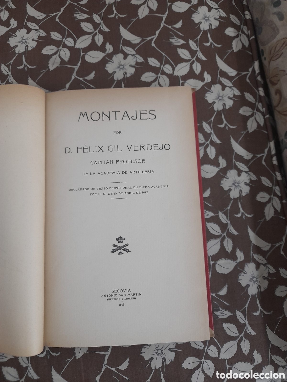 Libros antiguos: Antiguo libro de tem&aacute;tica militar de1915. Con 12 laminas - Foto 1