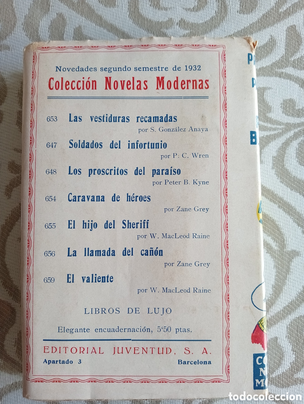 Libros antiguos: LOS PROSCRITOS DEL PARA&Igrave;SO - Foto 2