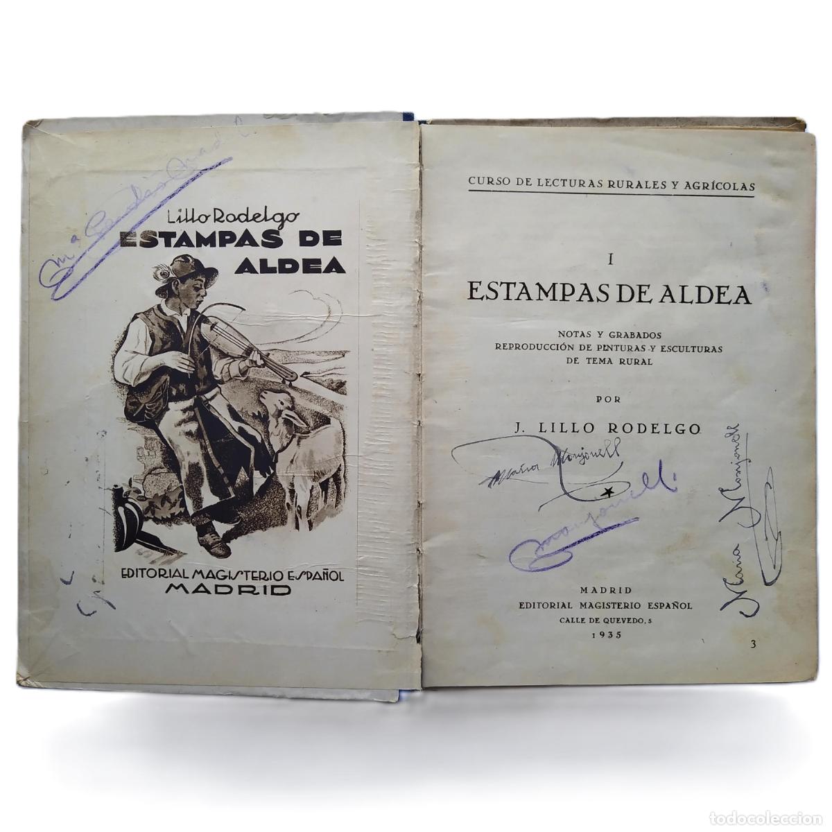 Libros antiguos: Estampas de aldea - Lillo Rodelgo, E. Jos&eacute; - Foto 2