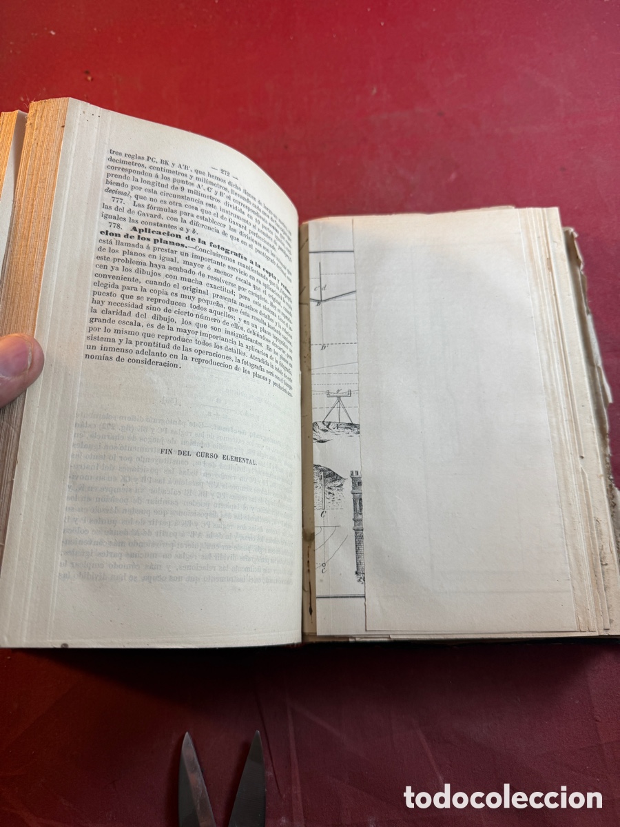 Libros antiguos: CURSO DE TOPOGRAF&Iacute;A 1881 MADRID - Foto 2