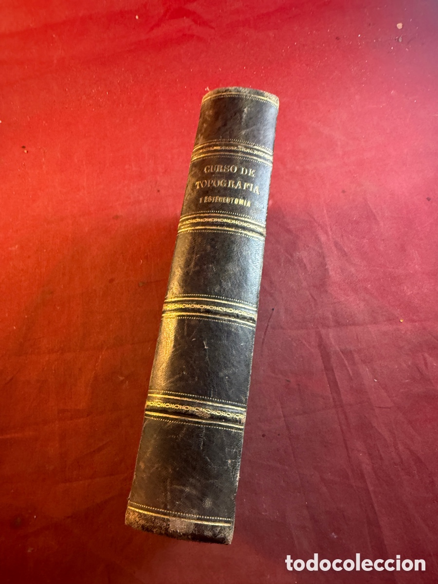 Libros antiguos: CURSO DE TOPOGRAF&Iacute;A 1881 MADRID - Foto 3