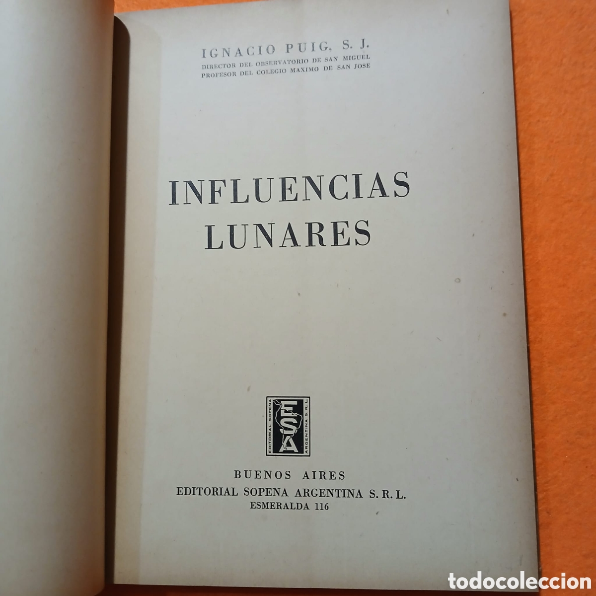 Libros antiguos: Influencias lunares, Ignacio Puig - Foto 2