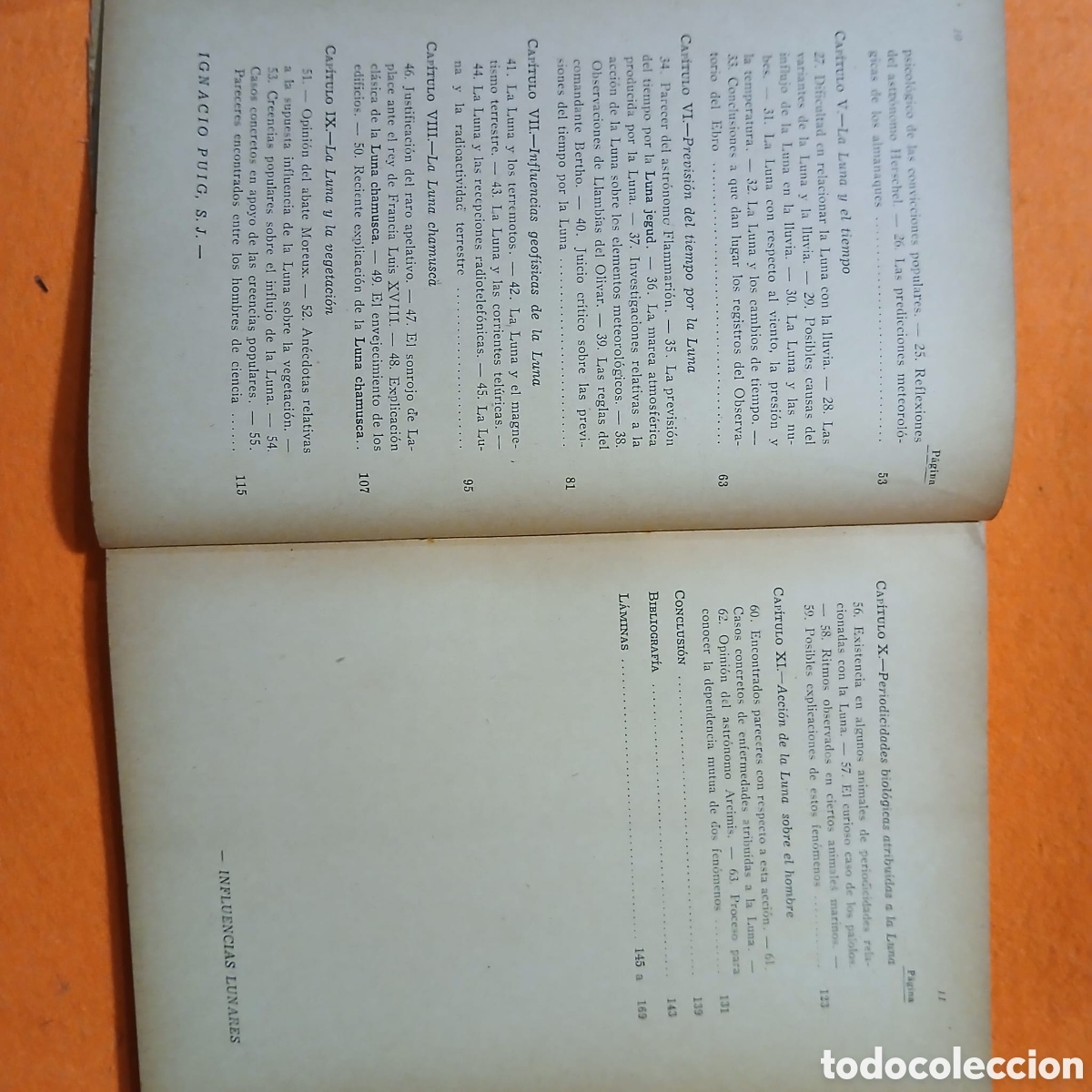 Libros antiguos: Influencias lunares, Ignacio Puig - Foto 6