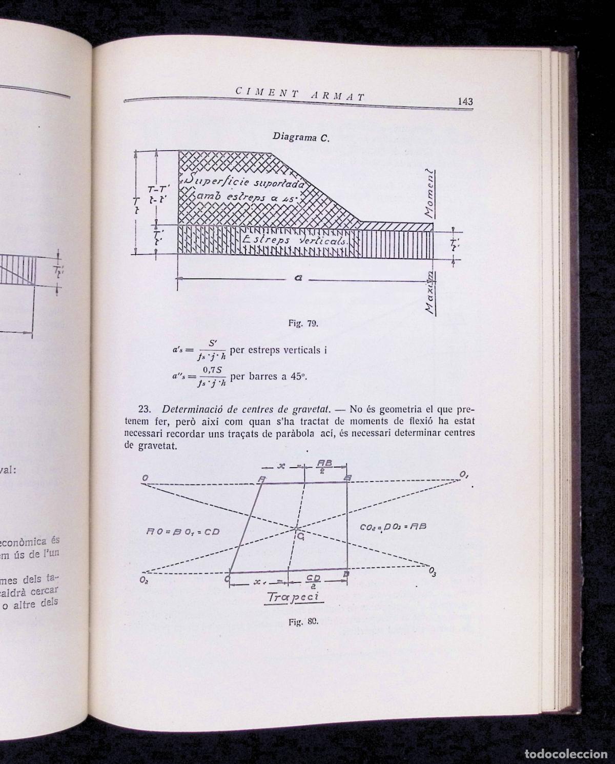 Libros antiguos: MANUAL TE&Ograve;RICO-PR&Agrave;CTIC PER A LA DETERMINACI&Oacute; DELEMENTS EN CIMENT ARMAT. - CRIVILL&Eacute;S, S. - Foto 4