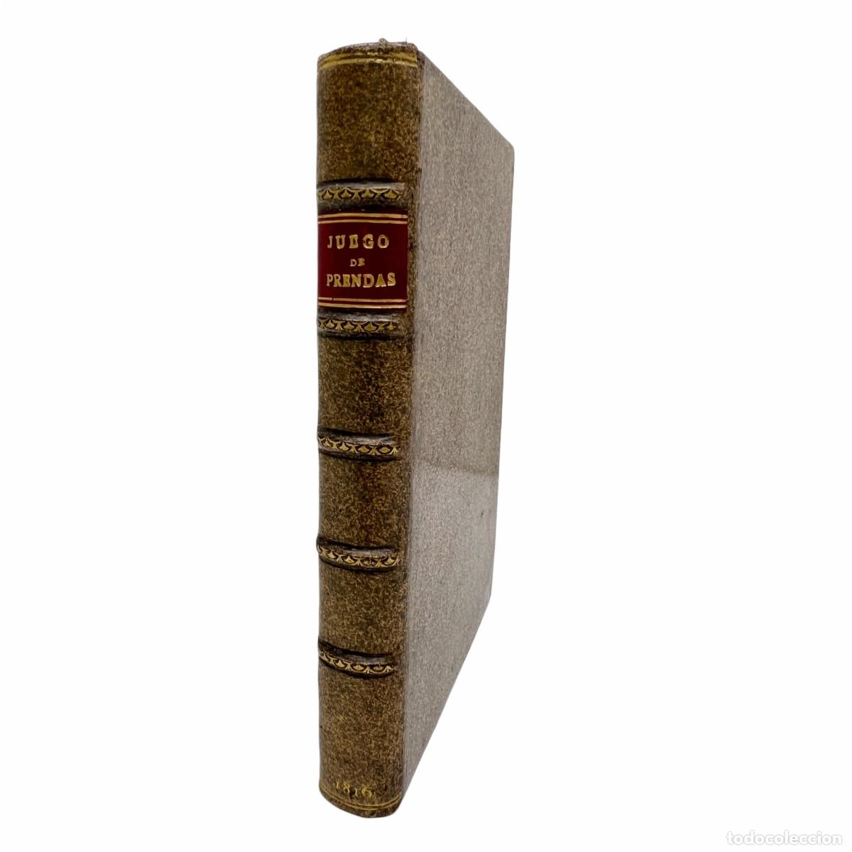 Libros antiguos: AN&Oacute;NIMO (UN AFICIONADO) - JUEGO DE PRENDAS - 1816 - Foto 1