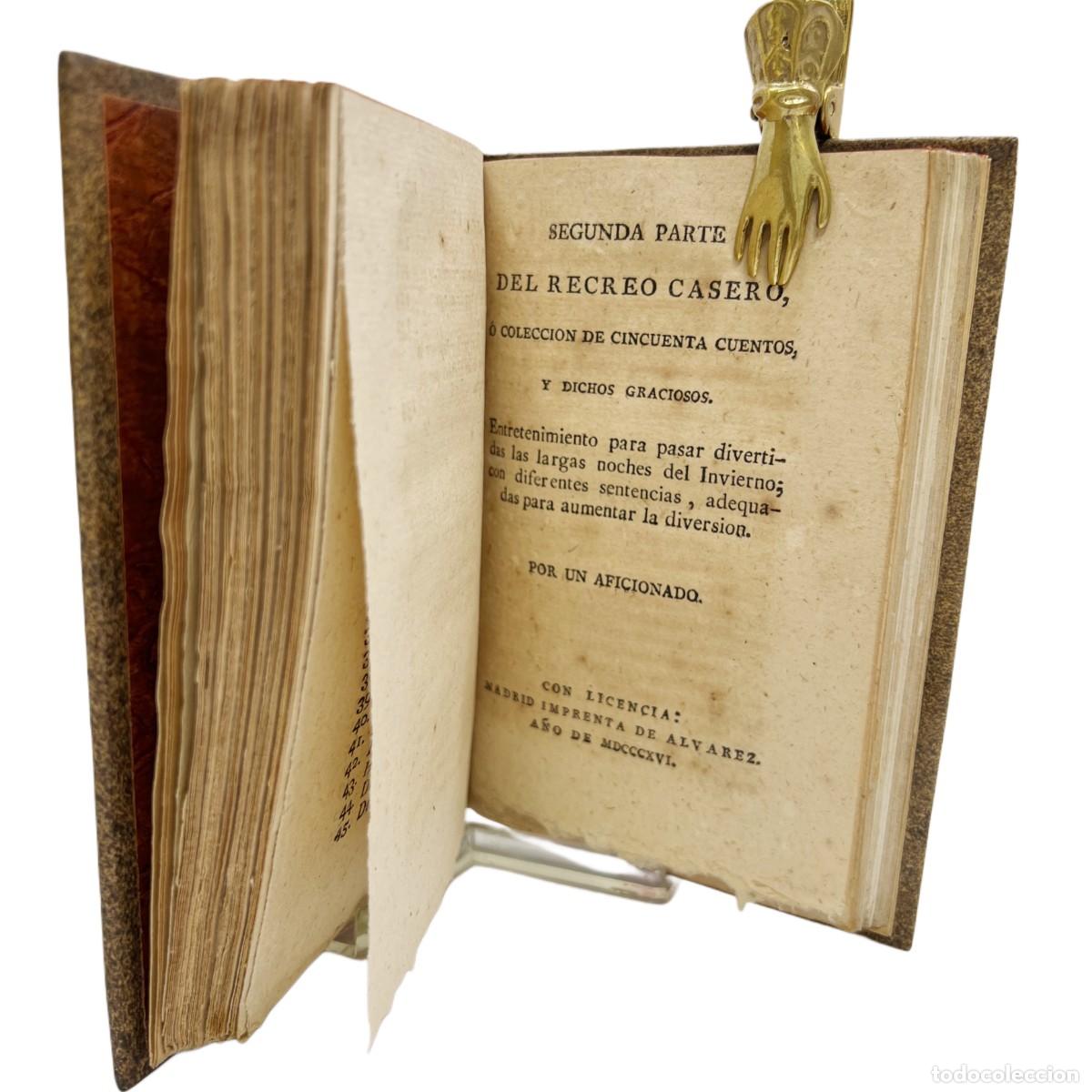 Libros antiguos: AN&Oacute;NIMO (UN AFICIONADO) - JUEGO DE PRENDAS - 1816 - Foto 4