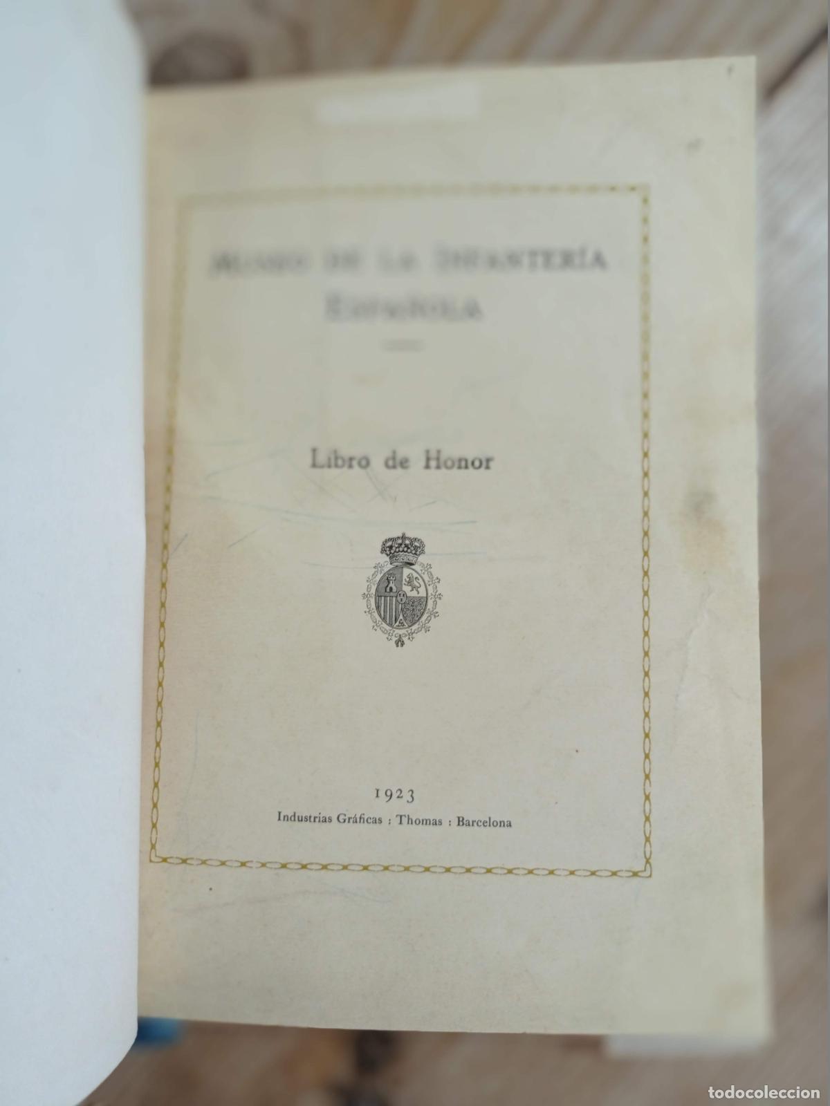 Libros antiguos: 1923 - Museo de la Infanter&iacute;a Espa&ntilde;ola. Libro de Honor - Foto 2