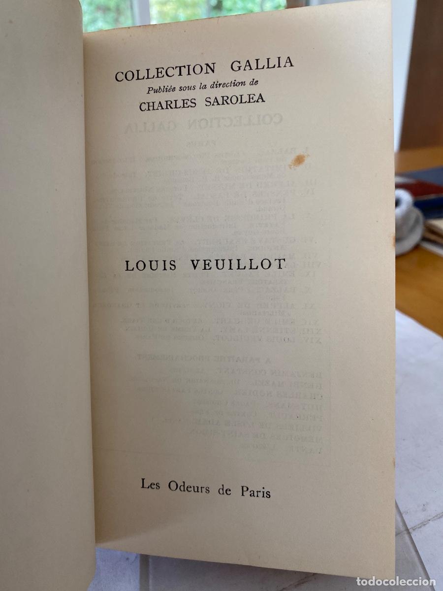 Libros antiguos: ODEURS DE PARIS. LOUIS VEUILLOT CALLECTION GALLIA - Foto 3