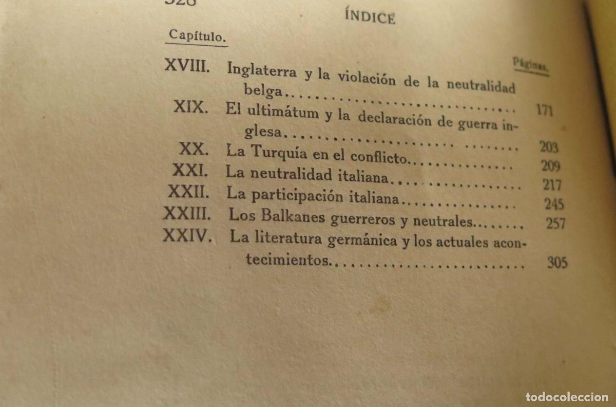 Libros antiguos: LA GUERRA EUROPEA CAUSAS Y PRETEXTOS - Foto 3