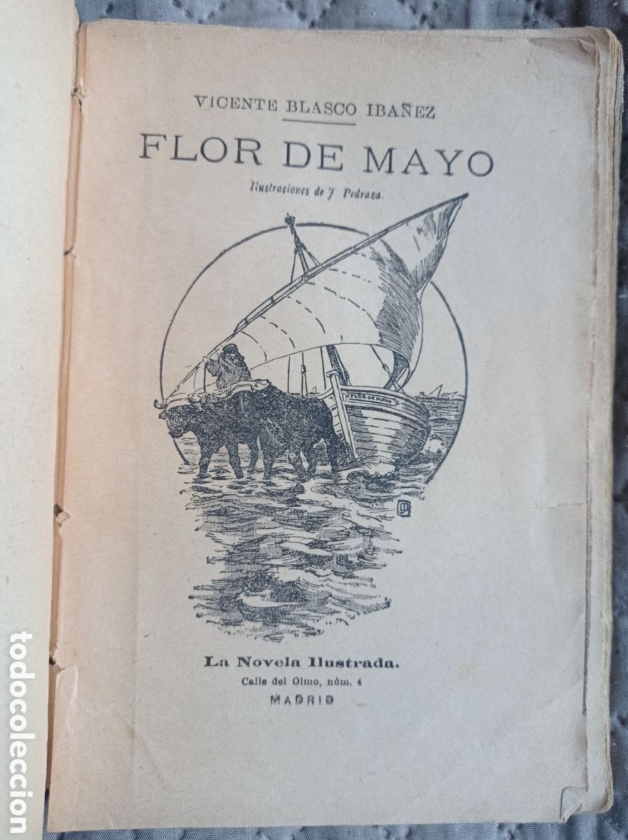 Libros antiguos: V. BLASCO IB&Aacute;&Ntilde;EZ. FLOR DE MAYO. - Foto 2
