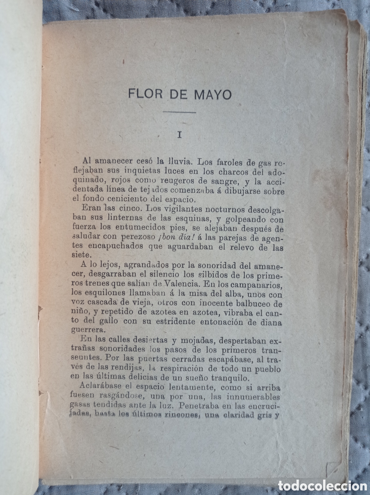 Libros antiguos: V. BLASCO IB&Aacute;&Ntilde;EZ. FLOR DE MAYO. - Foto 4