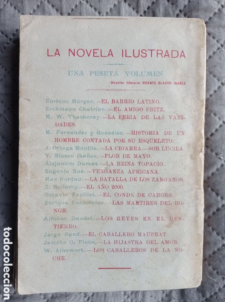Libros antiguos: V. BLASCO IB&Aacute;&Ntilde;EZ. FLOR DE MAYO. - Foto 5