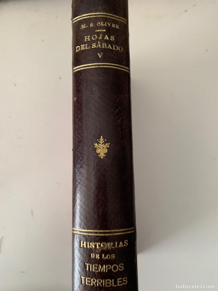 Libros antiguos: Hojas del s&aacute;bado, de M.S. Oliver (Bols 27) - Foto 2
