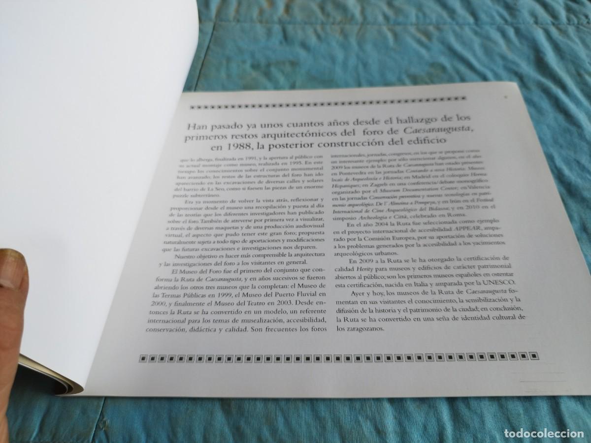 Libros antiguos: AYER Y HOY DEL FORO DE CAESARAUGUSTA / ARAGON / GV 87 - Foto 5