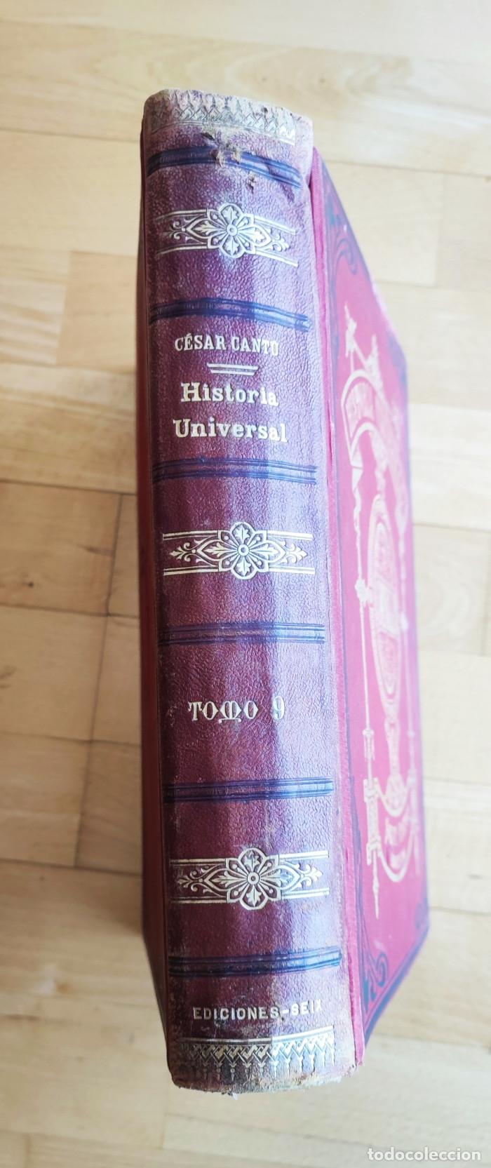 Libros antiguos: HISTORIA UNIVERSAL (TOMO IX) - C&eacute;sar Cant&uacute; - Foto 3