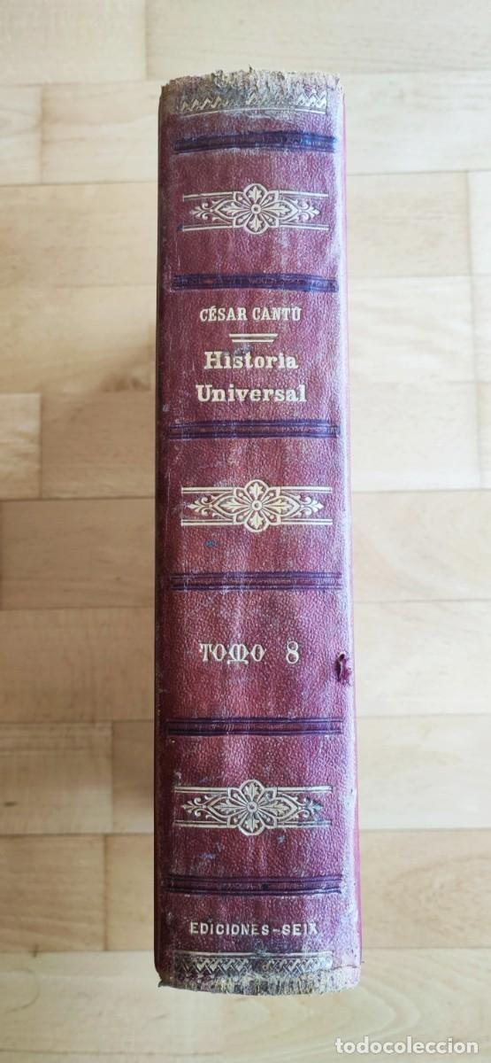 Libros antiguos: HISTORIA UNIVERSAL (TOMO VIII) - C&eacute;sar Cant&uacute; - Foto 6