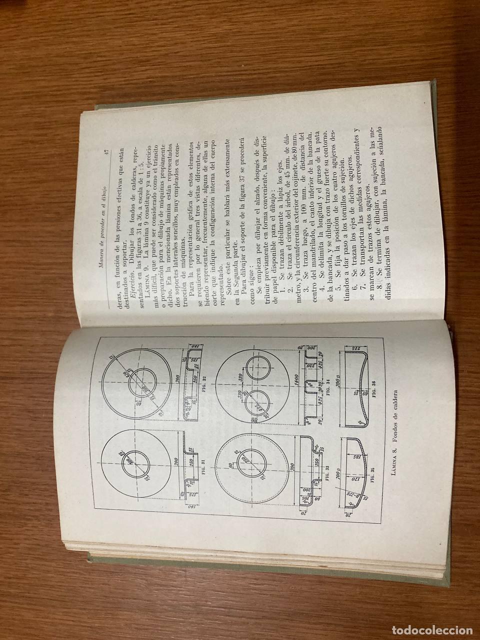 Libros antiguos: Dibujo de m&aacute;quinas - Foto 2