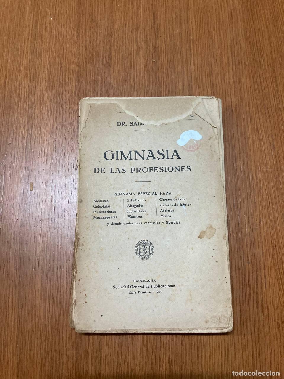 Libros antiguos: Gimnasia de las profesiones - Foto 1