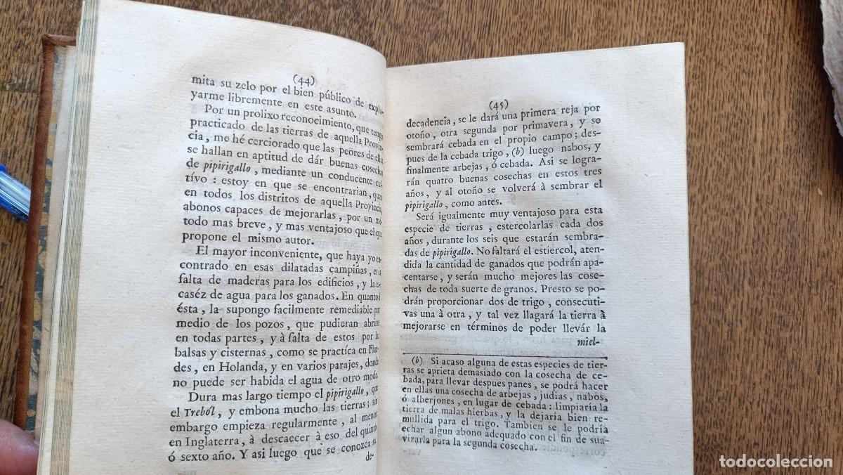 Libros antiguos: Mejora de los terrenos 1774 - Foto 4