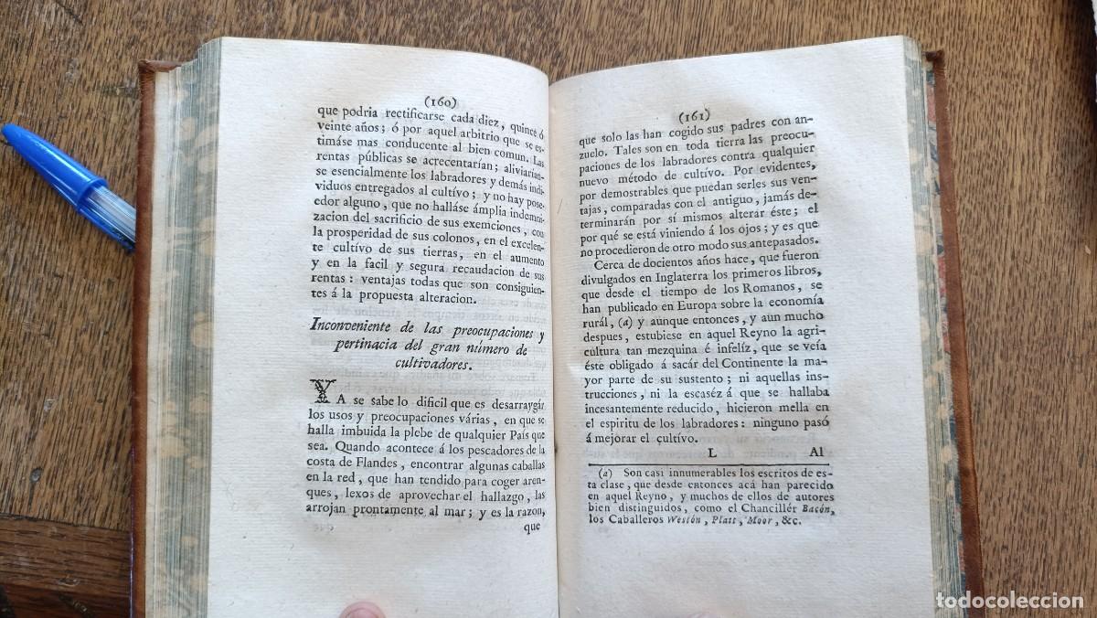 Libros antiguos: Mejora de los terrenos 1774 - Foto 7