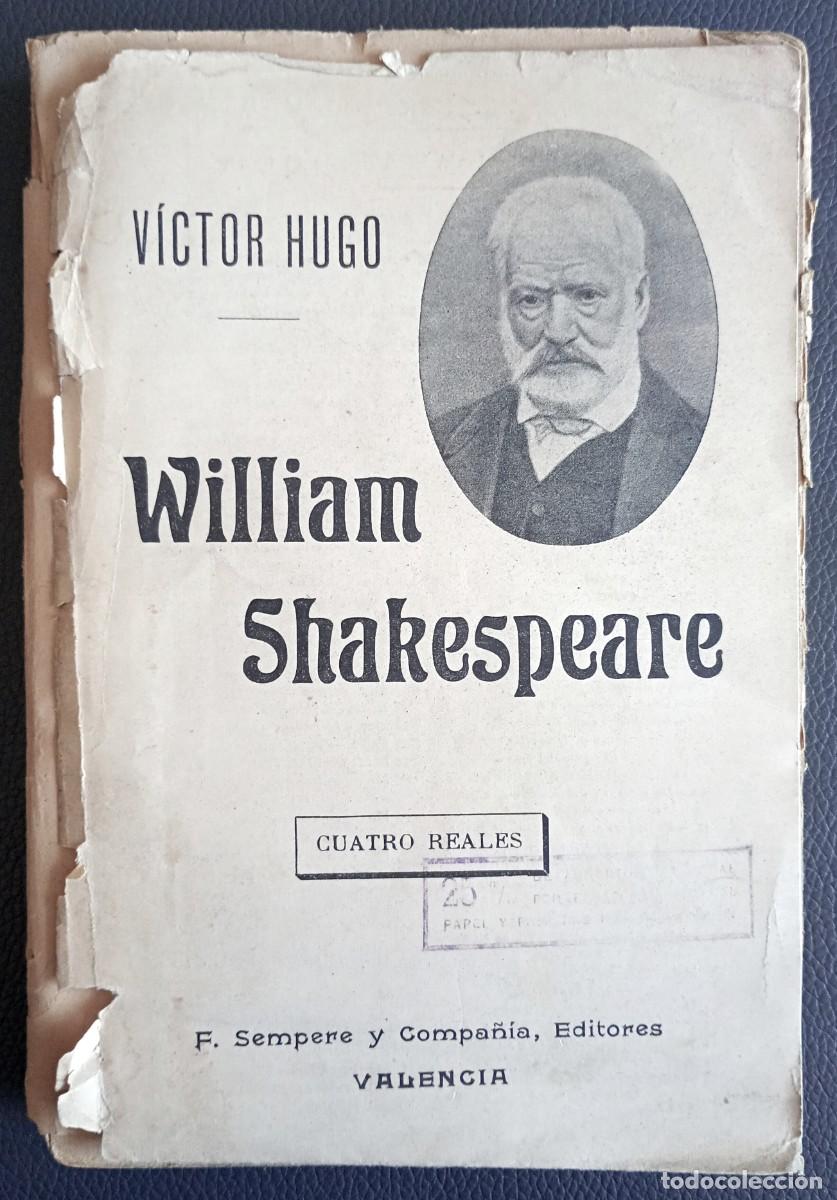 Libros antiguos: Victor Hugo . William Shakespeare - Foto 1