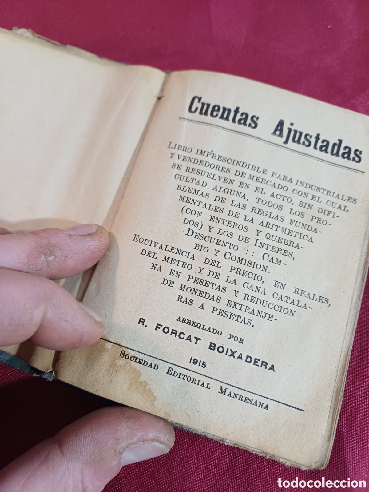 Libros antiguos: LIBRETO, MANUAL DE CUENTAS AJUSTADAS 1915 - Foto 9