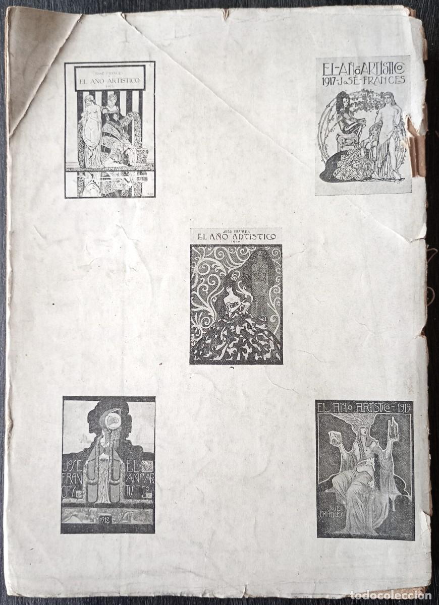 Libros antiguos: Jos&eacute; Franc&eacute;s . El año art&iacute;stico, 1921 - Foto 3