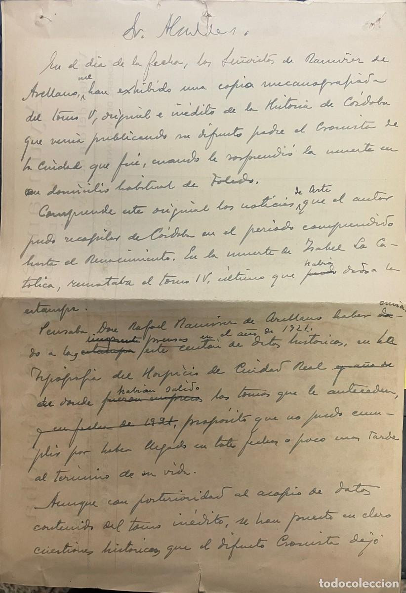 Libros antiguos: Rafael Ramirez de Arellano . Historia de C&oacute;rdoba - Foto 3