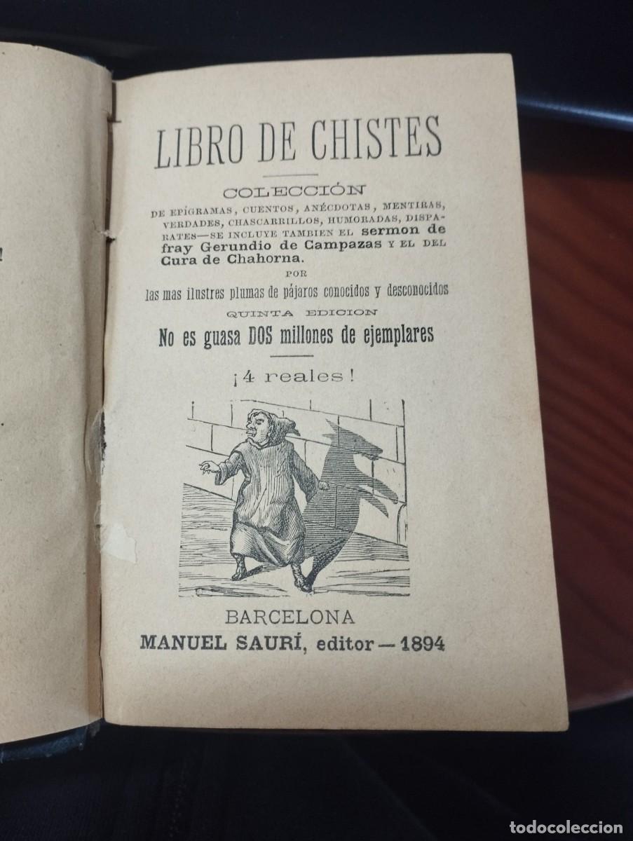 Libros antiguos: LIBRO DE CHISTES. HOLMES. EN MADRID. 1894 - Foto 1