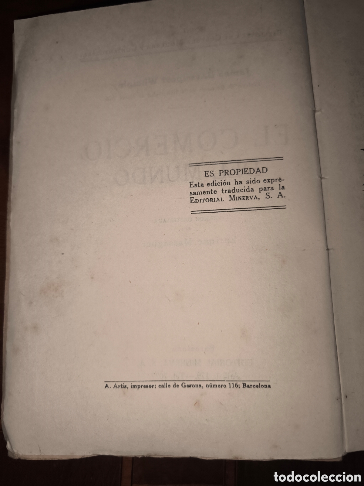 Libros antiguos: Libro El Comercio del Mundo - Foto 4