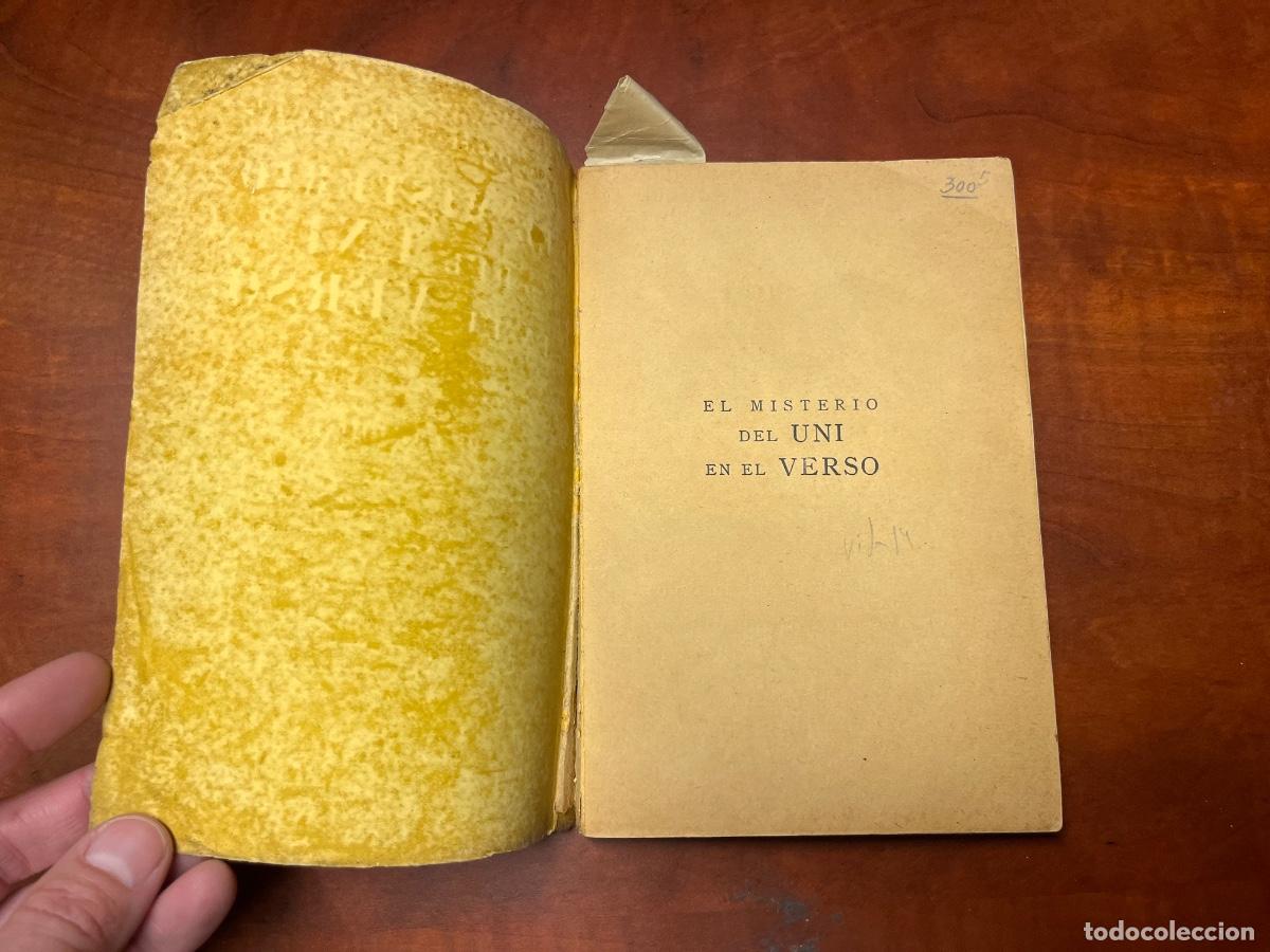 Libros antiguos: El misterio del UNI en el VERSO, Pedro Pidal, 1933 - Foto 2