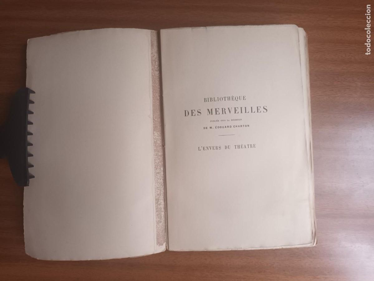 Libros antiguos: LEnvers du Th&eacute;atre --- M. J. Moynet - Foto 1