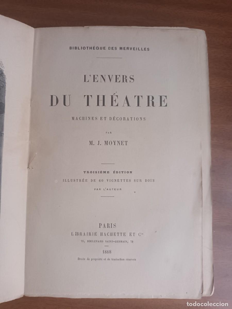 Libros antiguos: LEnvers du Th&eacute;atre --- M. J. Moynet - Foto 3