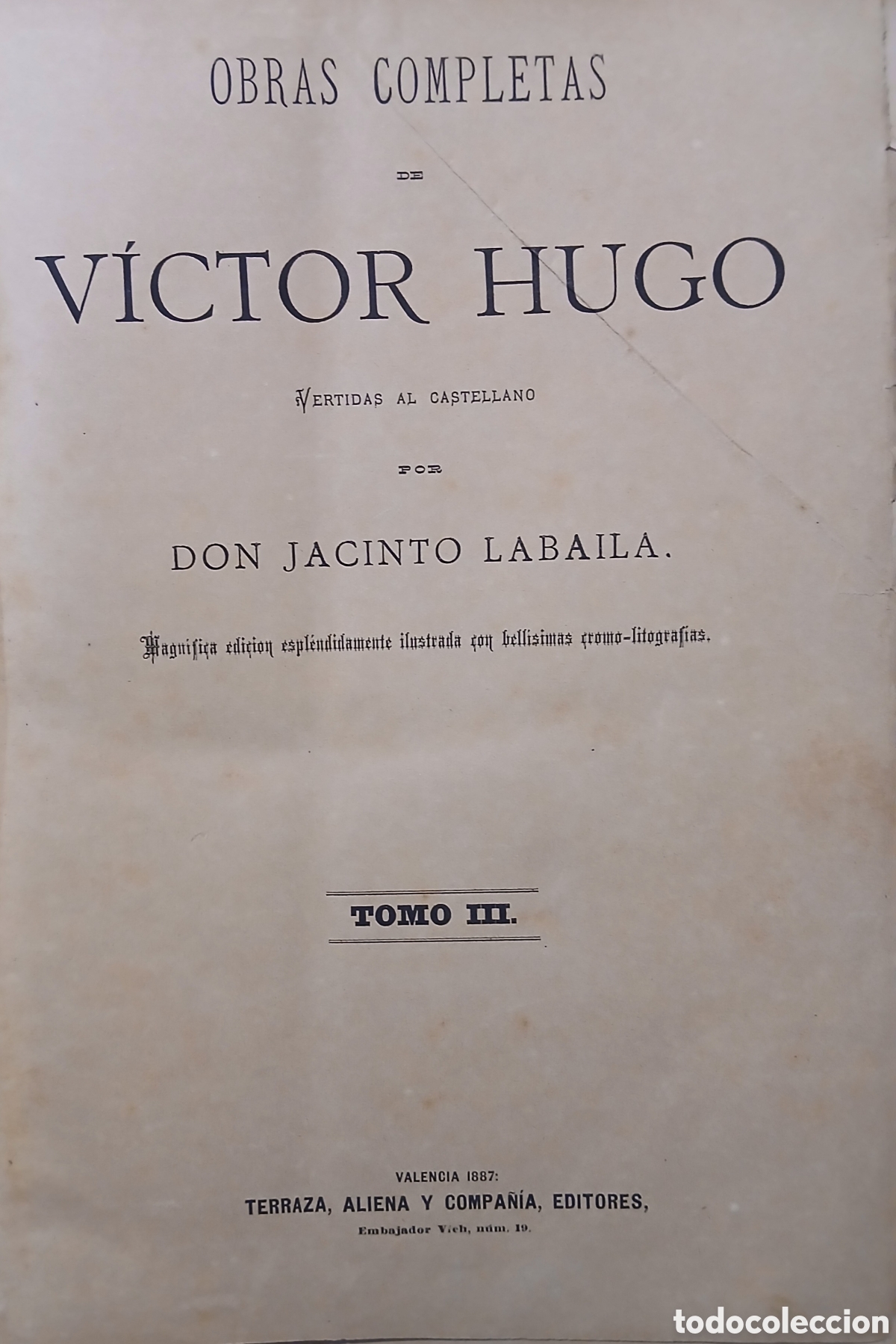 Libros antiguos: Obras completas Victor Hugo, t3 - Foto 1
