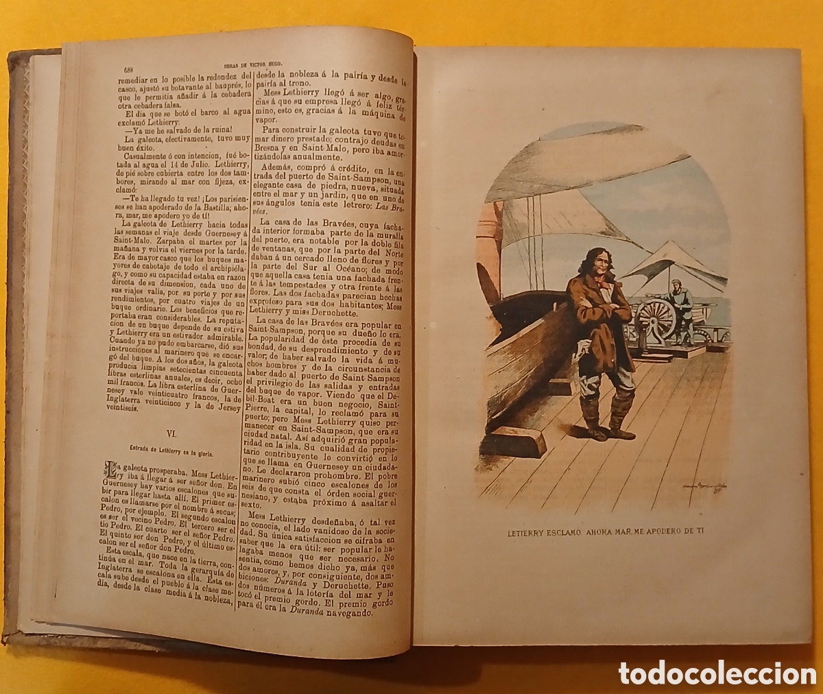 Libros antiguos: Obras completas de Victor Hugo t.6 - Foto 3