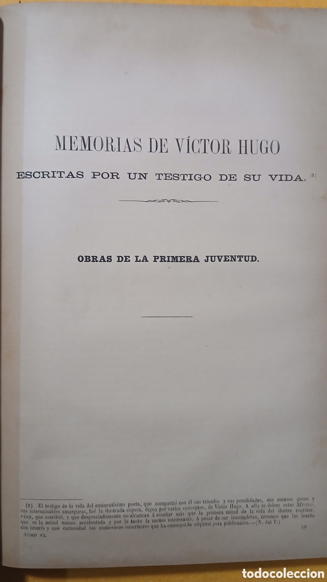 Libros antiguos: Obras completas de Victor Hugo t.6 - Foto 8