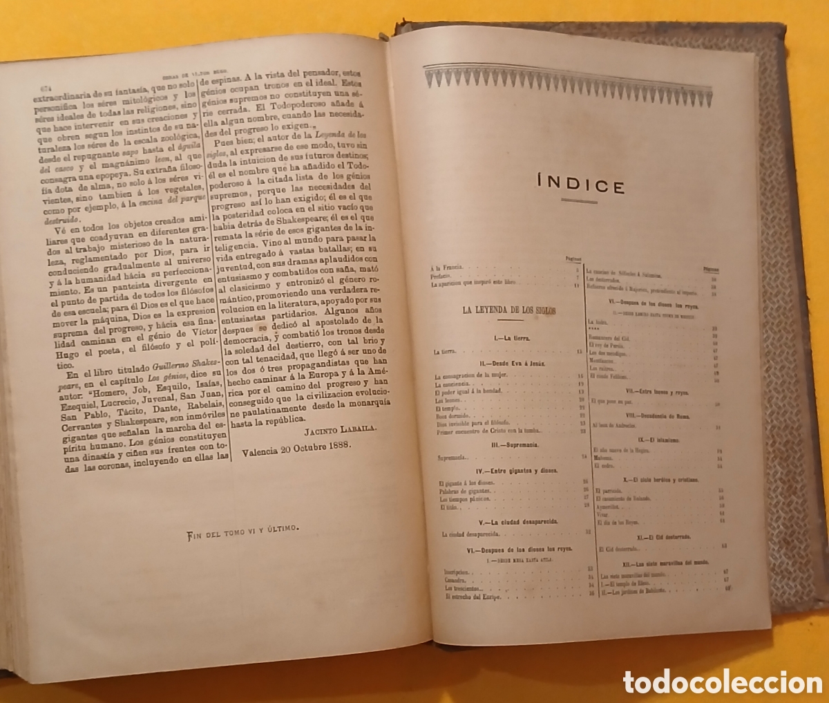 Libros antiguos: Obras completas de Victor Hugo t.6 - Foto 9