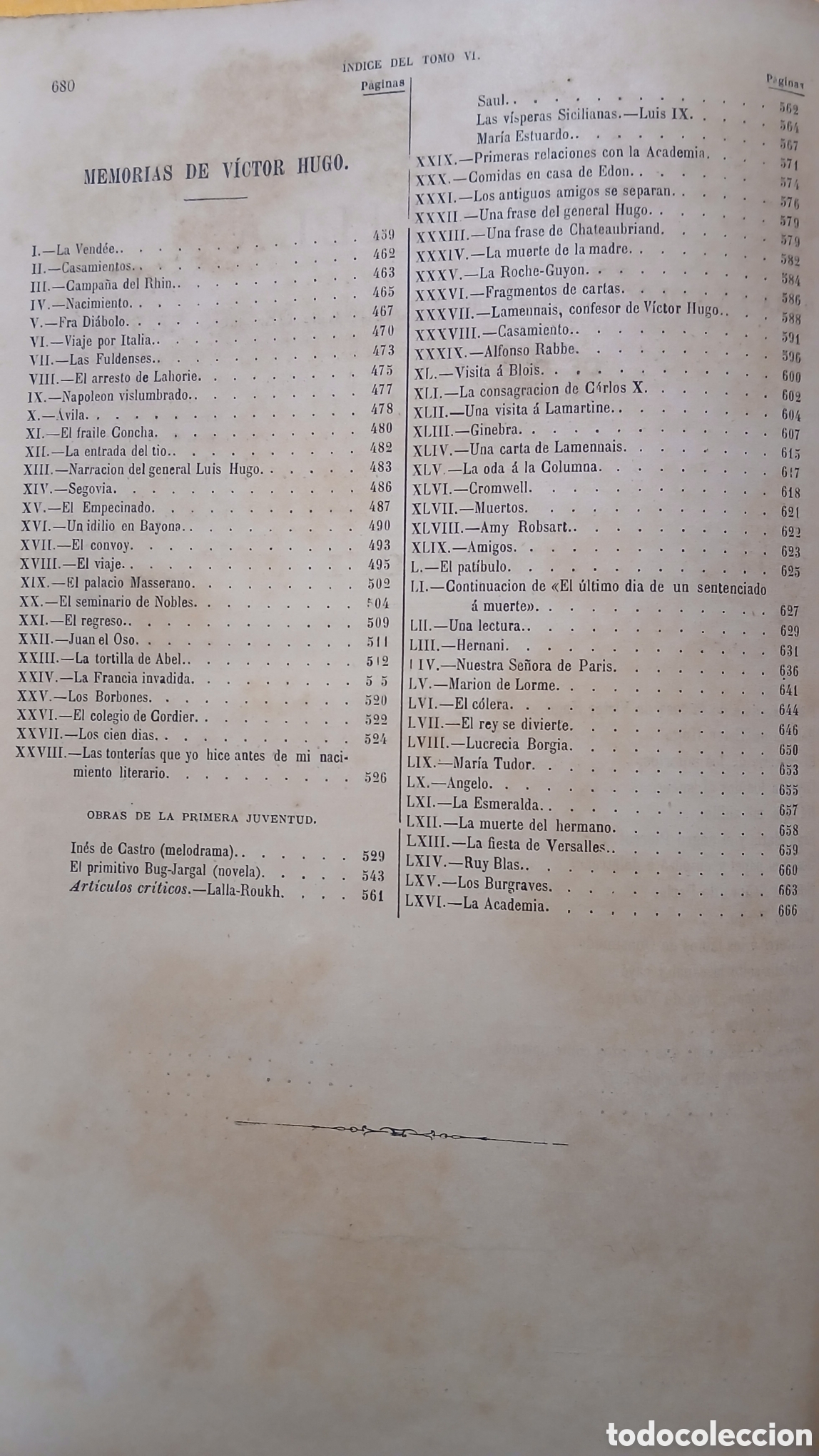 Libros antiguos: Obras completas de Victor Hugo t.6 - Foto 12