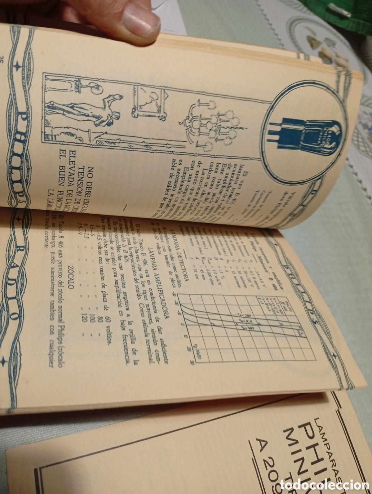 Libros antiguos: Libro PHILIPS RADIO cat&aacute;logo v&aacute;lvulas etc - Foto 9