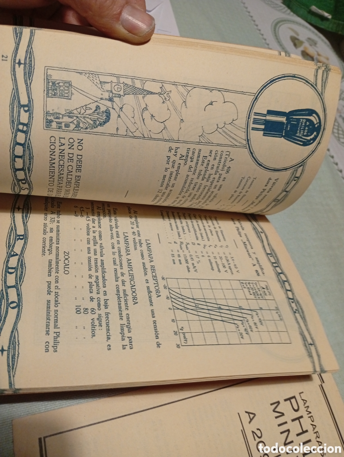 Libros antiguos: Libro PHILIPS RADIO cat&aacute;logo v&aacute;lvulas etc - Foto 10