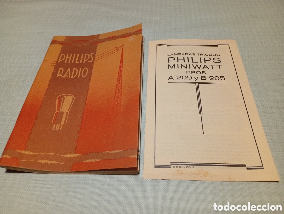 Libros antiguos: Libro PHILIPS RADIO cat&aacute;logo v&aacute;lvulas etc - Foto 1