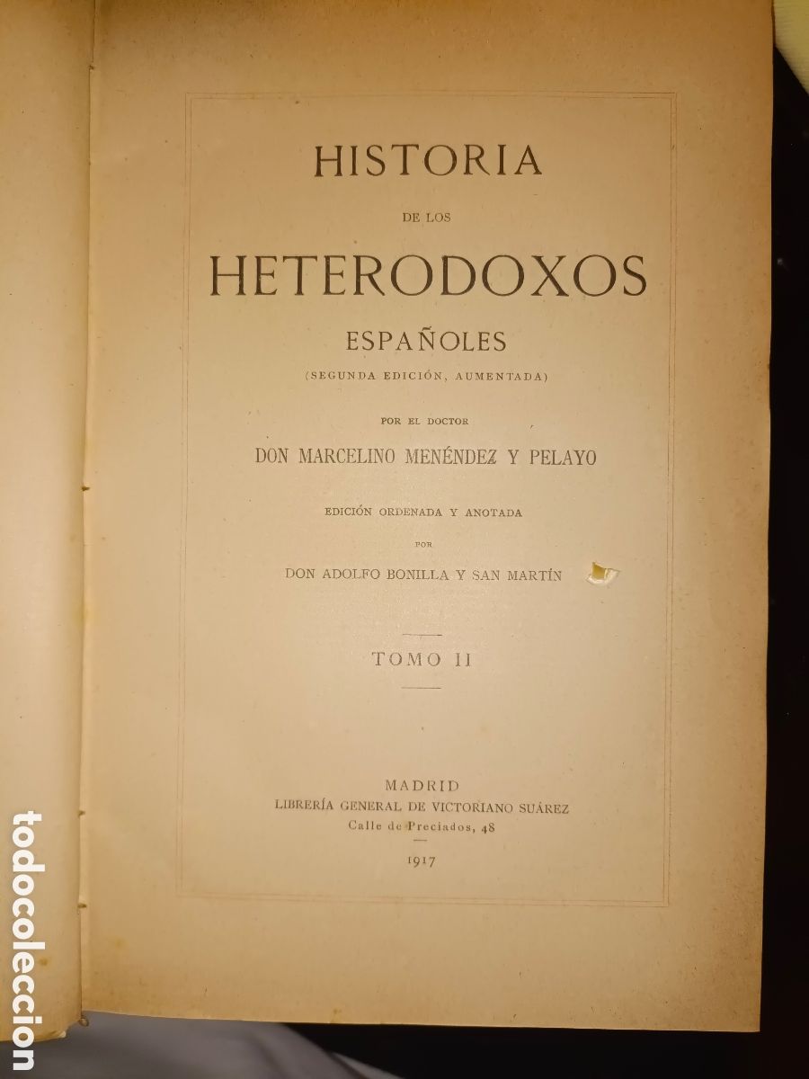 Libros antiguos: Historia de los Heterodoxos Espa&ntilde;oles - Foto 5