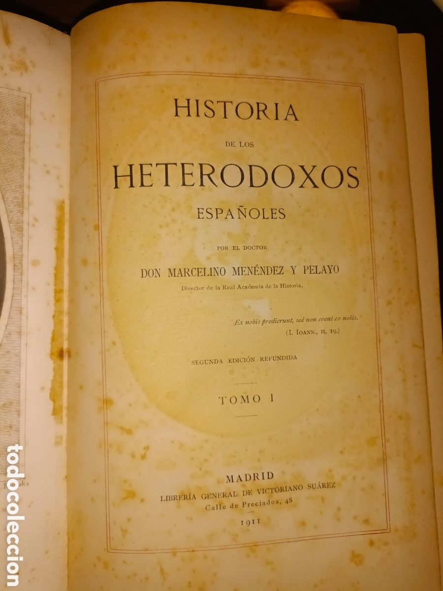 Libros antiguos: Historia de los Heterodoxos Espa&ntilde;oles - Foto 9